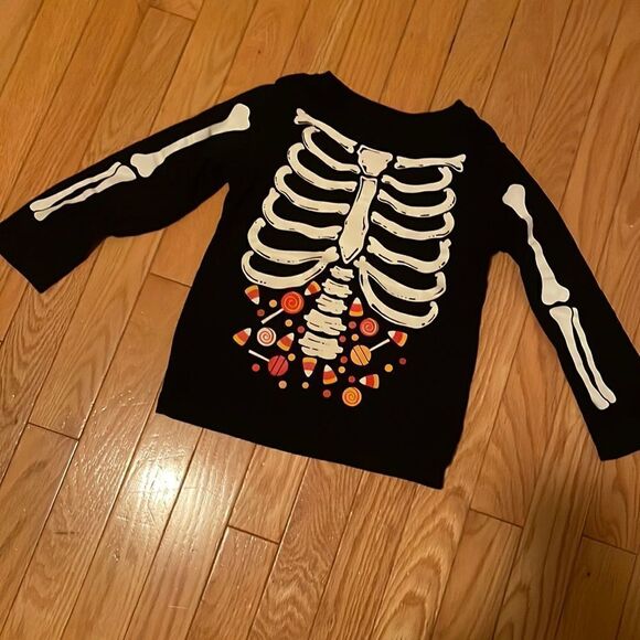 The Children's Place Other - Skeleton Halloween long sleeved shirt 🍭